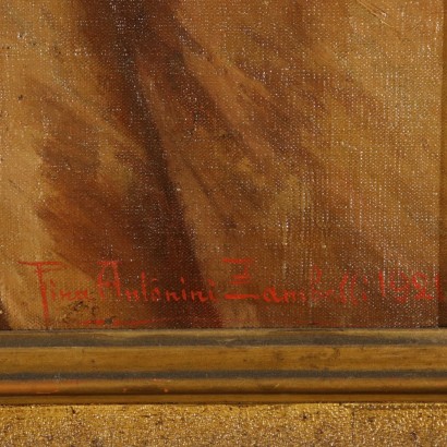 Copie de Tranquillo Cremona Huile sur Carton '900