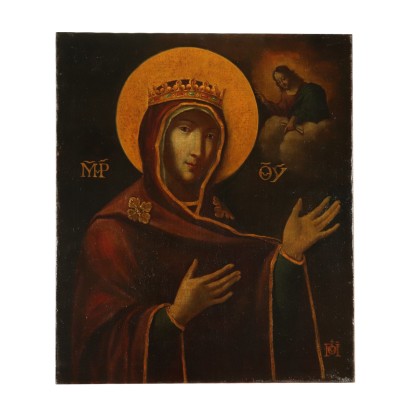 Painting Intercession of Our Lady Icon 18th Century