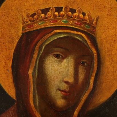Fürsprache der Madonna Ölgemälde 18. Jahrhundert