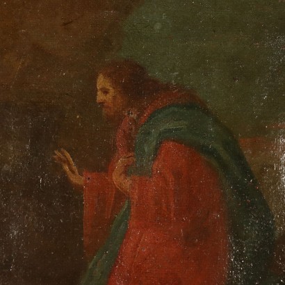 Jesus in der Gethsemane Skizze Ölgemälde des 18. Jahrhunderts