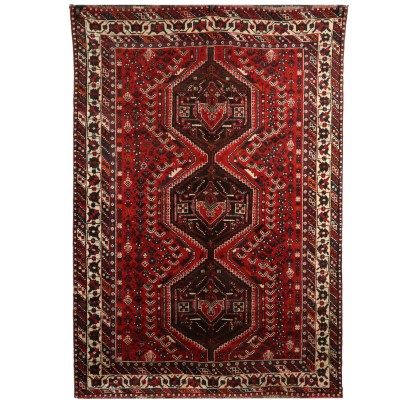 Handmade Shiraz Carpet Iran Wool 2000s