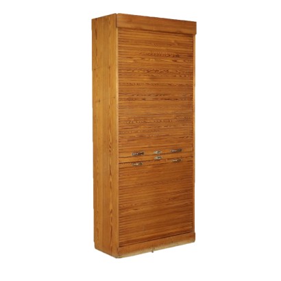 Armoire à Rideaux de Bureau Mélèze Italie Première moitié '900