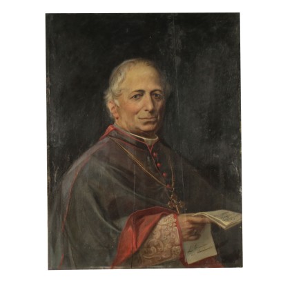 Portrait of Bishop Carlo Gigli Painting 19th Century