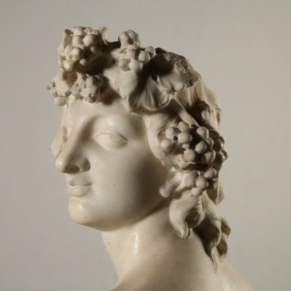 Marble Statue Representing Bacchus h. 96cm 19th Century