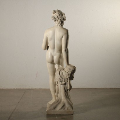 Statue Jeune Bacchus Marbre Blanc Italie '800