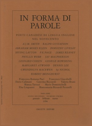In forma di parole N.1 Anno II 1994
