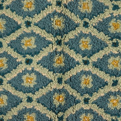 Alfombra vintage shaggy geométrica/floral