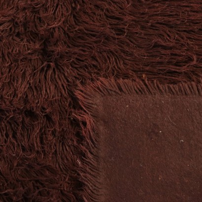 Tapis Shaggy Vintage Laine mélangée Poils longs Années 70/80