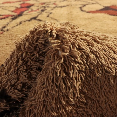 Tapis Vintage Shaggy Desert Mélange de Laine Années 70-80