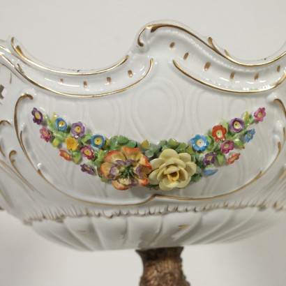 Plateau à Etageres Porcelaine de Capodimonte Italie Première '900