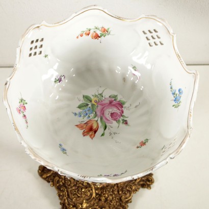 Plateau à Etageres Porcelaine de Capodimonte Italie Première '900