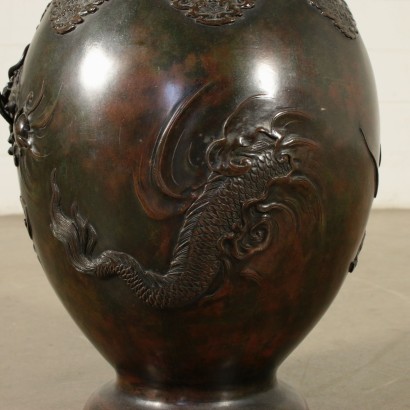 Vase Bronze Japon Périod Meiji 1868 -1912