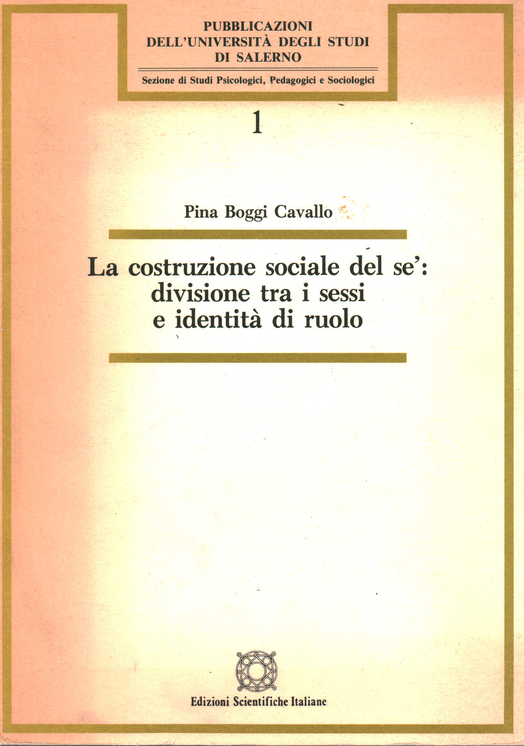 La construcción social del yo: la división entre la se, s.una.