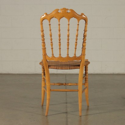 Pair of Chiavarina Chairs Maple Italy 19th Century