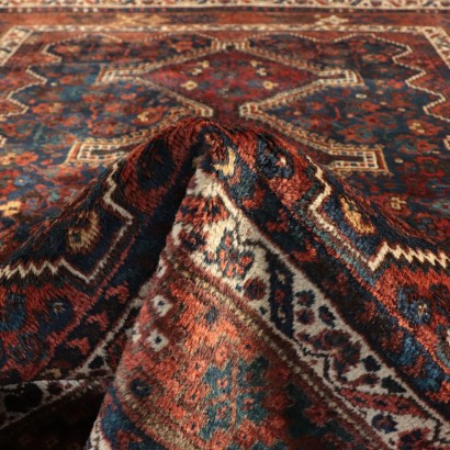 Handmade Shiraz Rug Iran 1950s-1960s