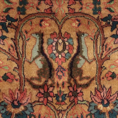 Tapis Srinagar Coton Laine Fabrication manuelle Inde Années 80-90