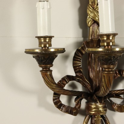 Pair of Sconces Three Lights Italy 20th Century