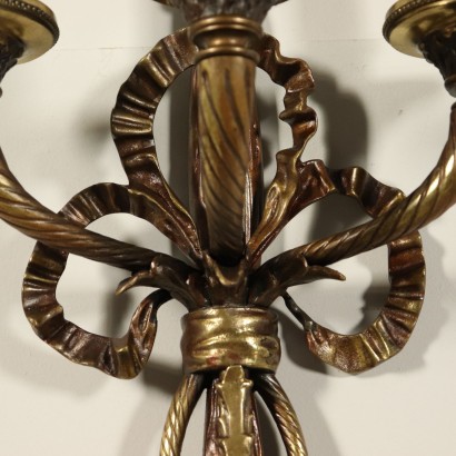 Pair of Sconces Three Lights Italy 20th Century