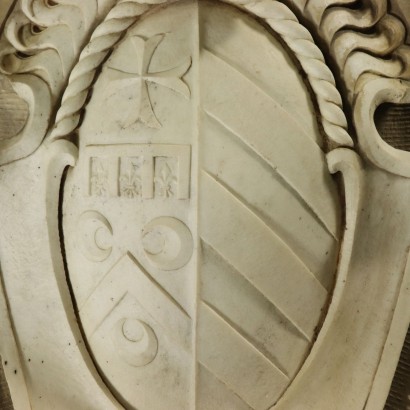 Coat of Arms Carrara Marble Italy 17th Century