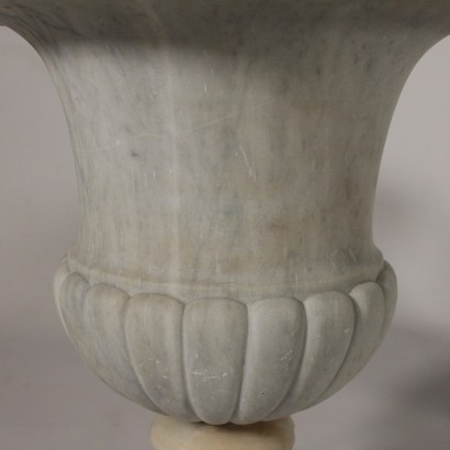 Paire de Vases Marbre sculpté Italie '900