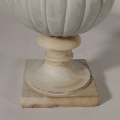 Paire de Vases Marbre sculpté Italie '900