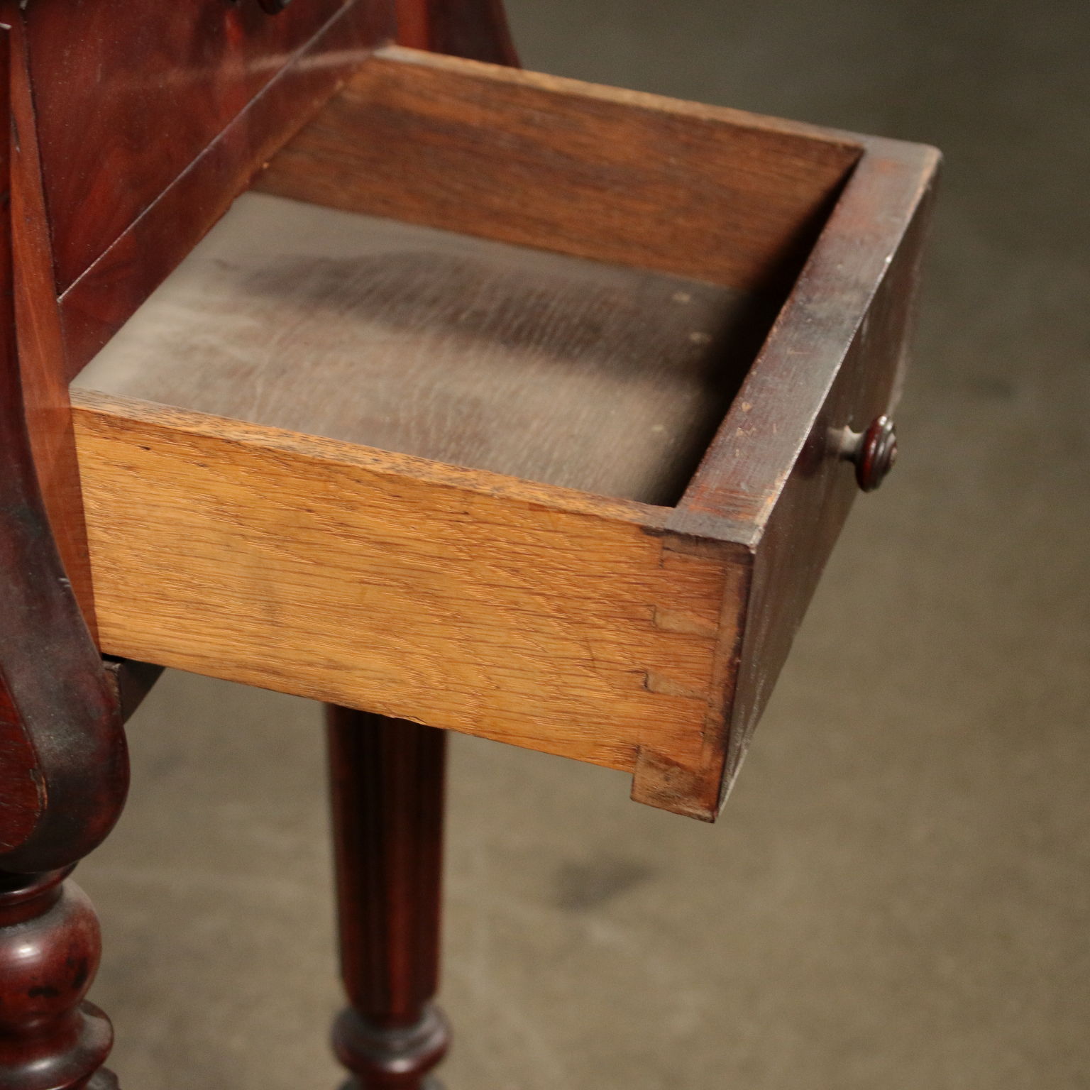 Antique Sewing Table Mahogany England 19th Century Tables