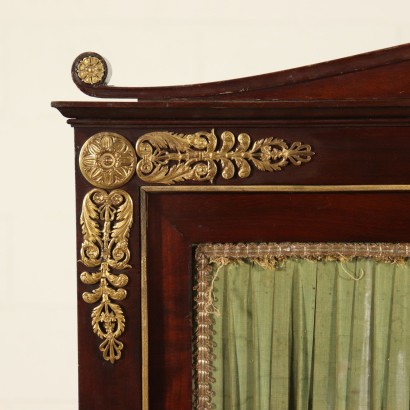 Elegant Fireplace Screen Mahogany Italy 19th Century