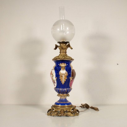 antik, Tischlampe, antike Tischlampen, antike Tischlampe, französische antike Tischlampe, antike Tischlampe, neoklassische Tischlampe, 800-900 Tischlampe, Keramiklampe.
