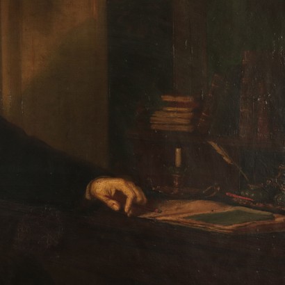 Portrait of Gentleman Oil Painting 19th Century