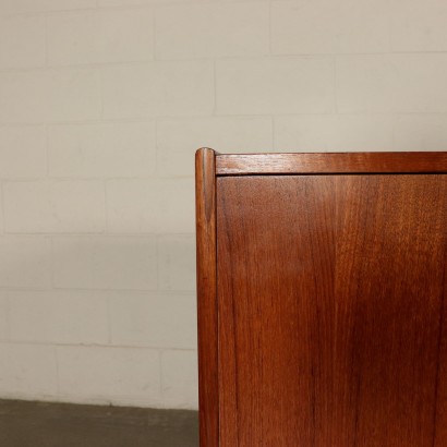 Sideboard with Doors Teak Veneer Vintage Italy 1960s