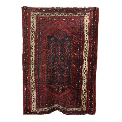 Handmade Beluci Rug Iran 1950s