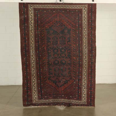 Tapis Beluci Laine Noued gros Fabrication manuelle Iran Années 50