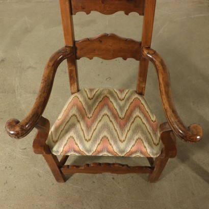 Pair of Highchairs Walnut Italy 18th Century