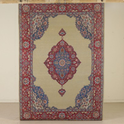 Tapis Yazd Coton Laine Fabrication manuelle Iran Années 80-90