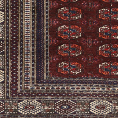 Tapis Bukhara Laine Noeud fin Fabrication manuelle Iran Années 70-80