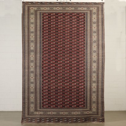 Tapis Bukhara Laine Noeud fin Fabrication manuelle Iran Années 70-80