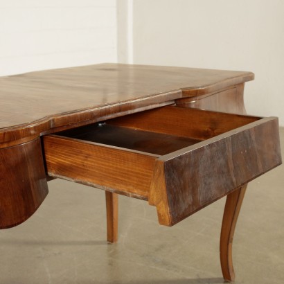 Revival Desk Olive Slabs Italy 20th Century