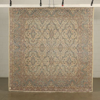 Tapis Kerman Coton Laine Fabrication manuelle Iran Années 70-80