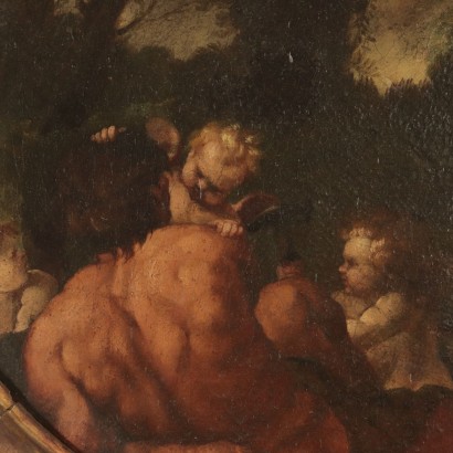 Vulcan with Cherubs Painting 18th Century