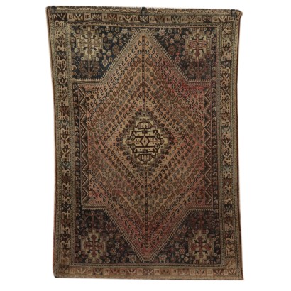 Tapis de Laine Shiraz Noeud gros Fabrication manuelle Iran Années 50