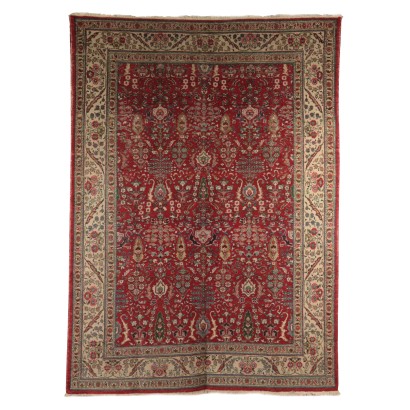 Tapis Tabriz Coton Laine Fabrication manuelle Iran Années 70-80