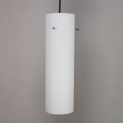 Ceiling Light Opaline Glass Vintage Italy 1960s