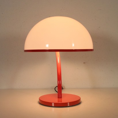Table Lamp Metal Plexiglas Vintage Italy 1960s-1970s