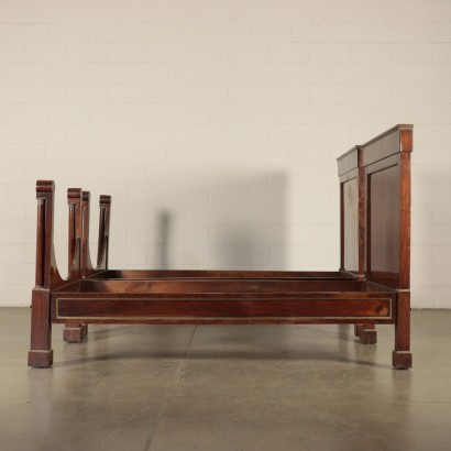 Pair of Empire Walnut Single Beds Italy 19th Century