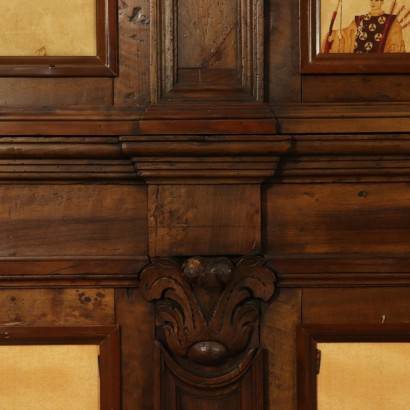 Pair of Walnut Wainscotings Italy 18th Century