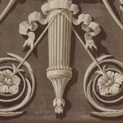 Neoclassical Decorative Element Painting 18th Century