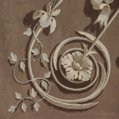 Neoclassical Decorative Element Painting 18th Century