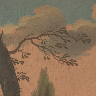 Vögel in einem Park Gemälde 17. Jahrhundert