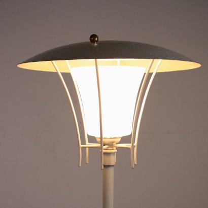 Floor Lamp Metal Glass Vintage Italy 1960s