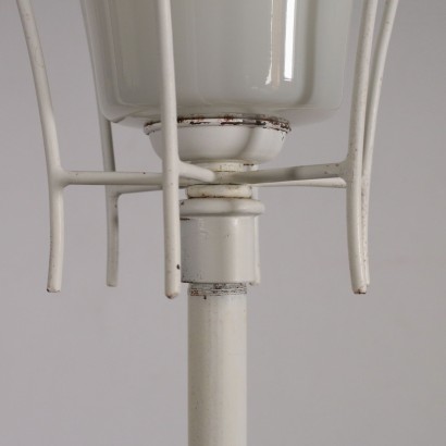 Floor Lamp Metal Glass Vintage Italy 1960s